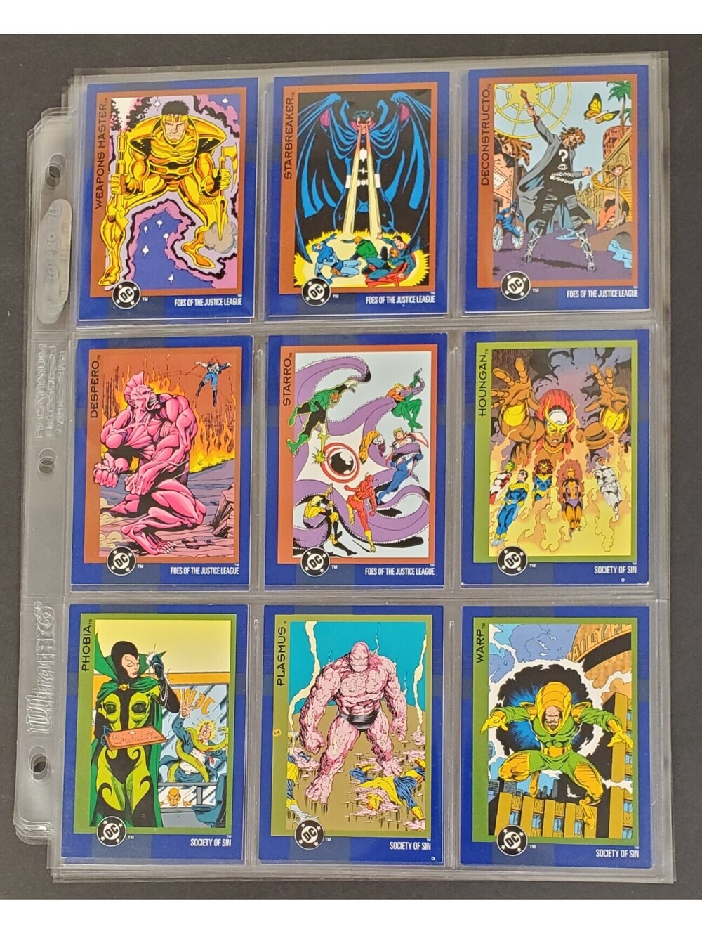 SkyBox DC Comics Justice League & Superman Trading Card CollectionVG 25 Pcs